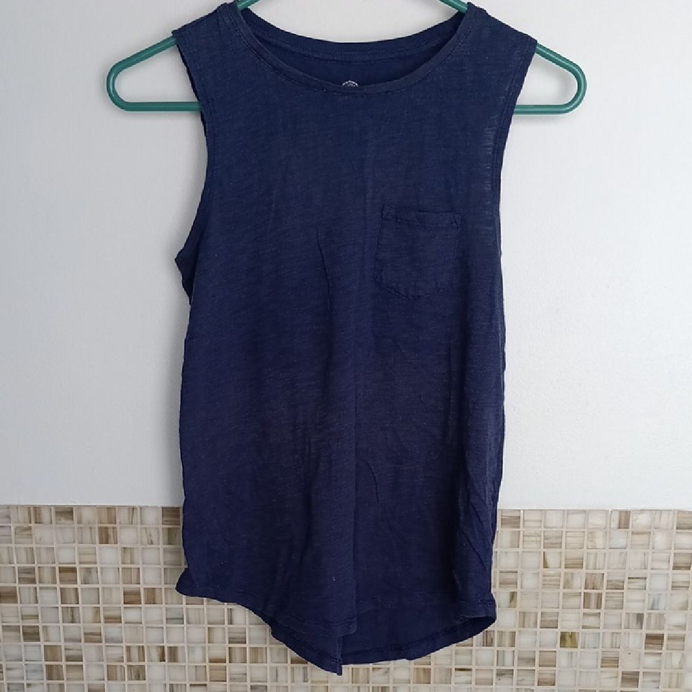 So Navy Relaxed Tank Top